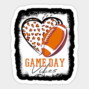 Football Womens Bleached Football Game Day Sticker